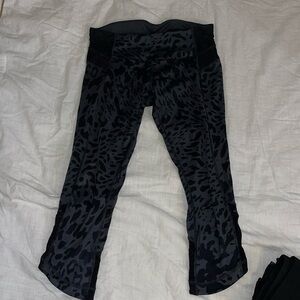 Lululemon capri leggings. Leopard print